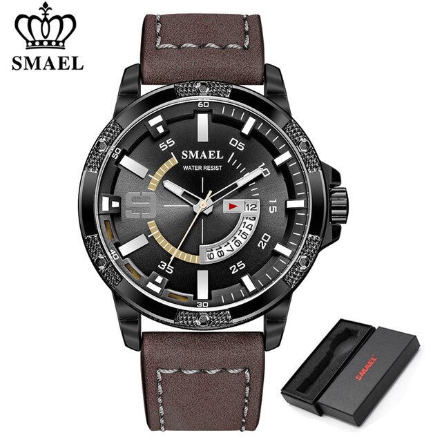 SMAEL Watches Men Luxury Brand Quartz Watch Fashion Military Date Watch Reloj Hombre Sport Clock Male Hour Relogio Masculino