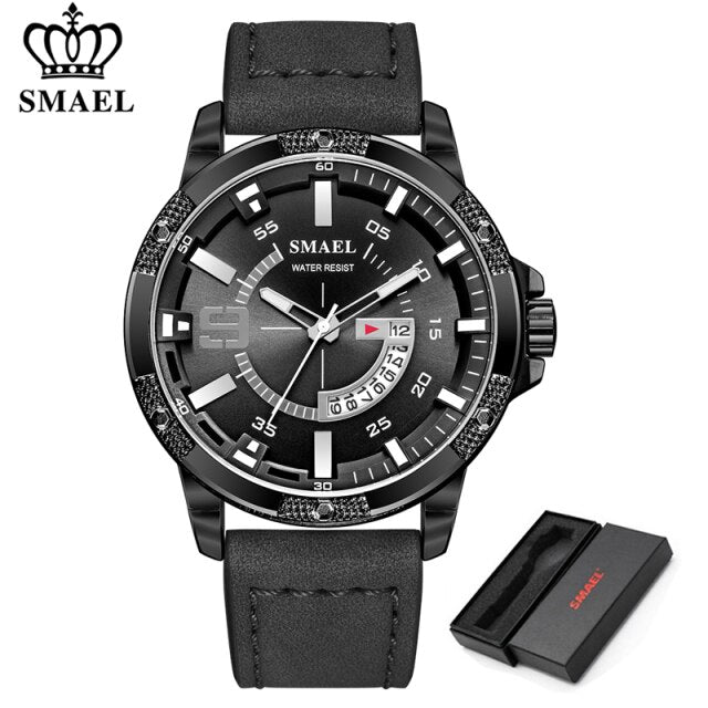 SMAEL Watches Men Luxury Brand Quartz Watch Fashion Military Date Watch Reloj Hombre Sport Clock Male Hour Relogio Masculino