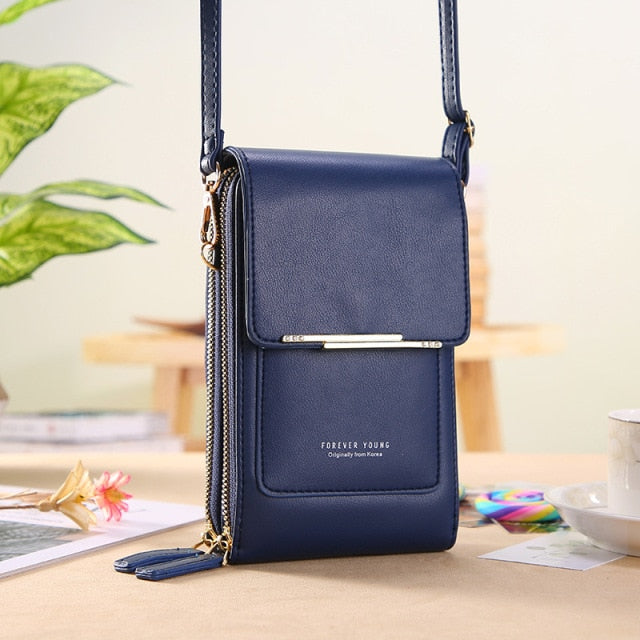 Women Bags Soft Leather Wallets Touch Screen Cell Phone Purse Crossbody Shoulder Strap Handbag for Female Cheap Women&#39;s Bags