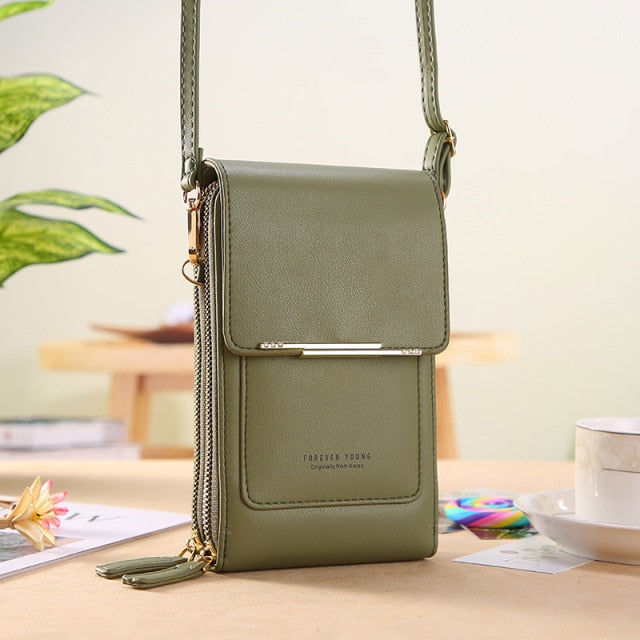 Women Bags Soft Leather Wallets Touch Screen Cell Phone Purse Crossbody Shoulder Strap Handbag for Female Cheap Women&#39;s Bags