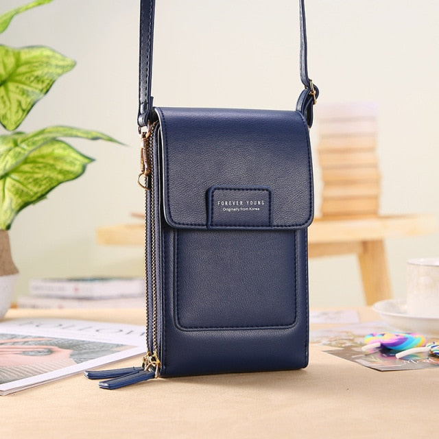 Women Bags Soft Leather Wallets Touch Screen Cell Phone Purse Crossbody Shoulder Strap Handbag for Female Cheap Women&#39;s Bags