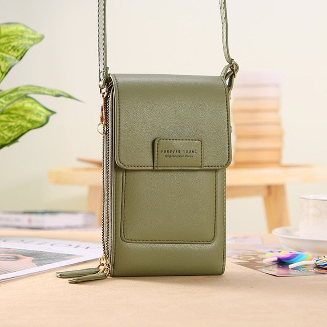 Women Bags Soft Leather Wallets Touch Screen Cell Phone Purse Crossbody Shoulder Strap Handbag for Female Cheap Women&#39;s Bags