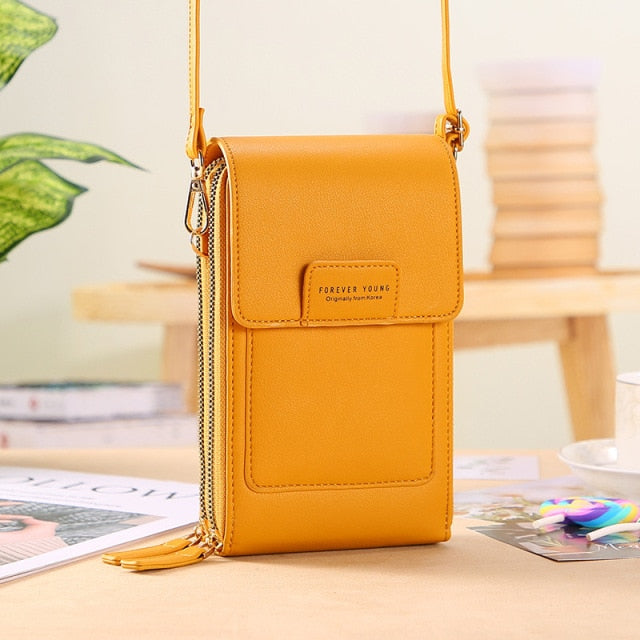 Women Bags Soft Leather Wallets Touch Screen Cell Phone Purse Crossbody Shoulder Strap Handbag for Female Cheap Women&#39;s Bags