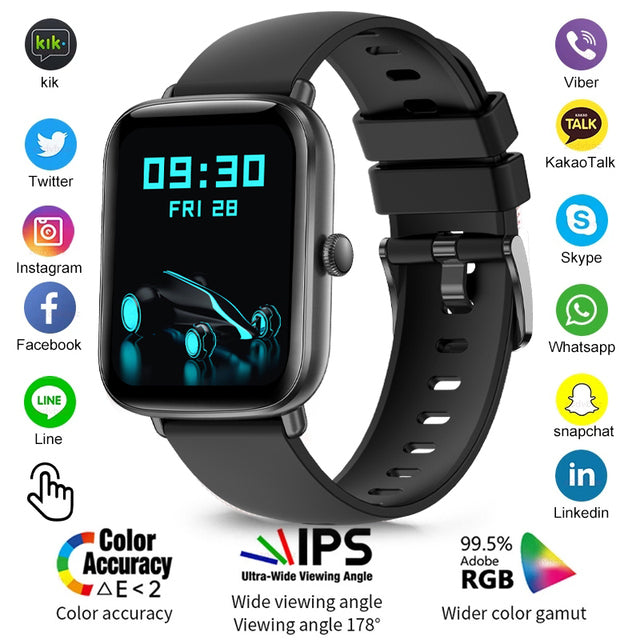 2022 New Bluetooth Heart Rate Monitor Smart Watch Men Full Touch Dial Call Fitness Tracker IP67 Waterproof Smartwatch Men women