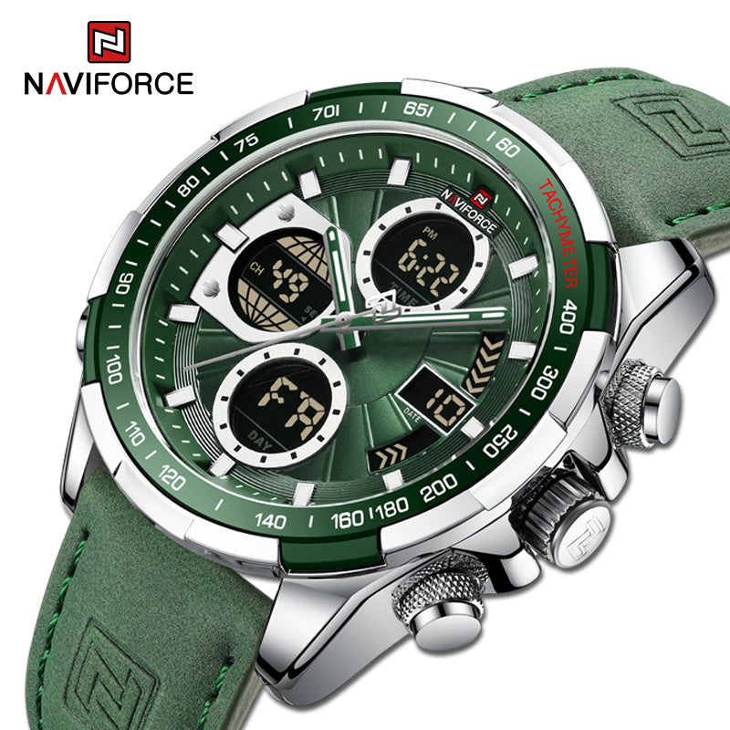 New NAVIFORCE Military Watches for Men Luxury Sport Chronograph Alarm WristWatch Waterproof Quartz Big Clock Digital Male Watch