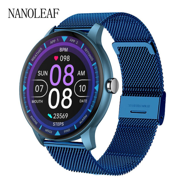 Smart Watch Men Women Dial Call Fitness Tracker 1.3 Inch Full Touch Screen Heart Rate Monitor Sport Smartwatch for Android IOS