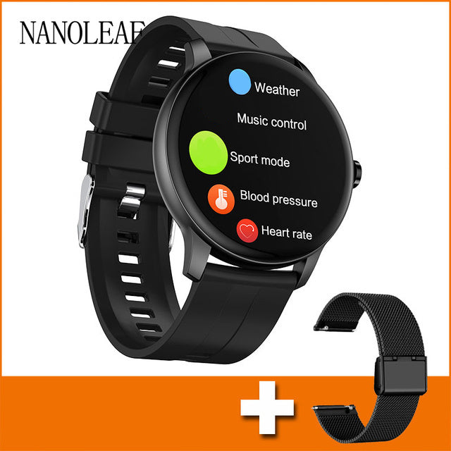 Smart Watch Men Women Dial Call Fitness Tracker 1.3 Inch Full Touch Screen Heart Rate Monitor Sport Smartwatch for Android IOS